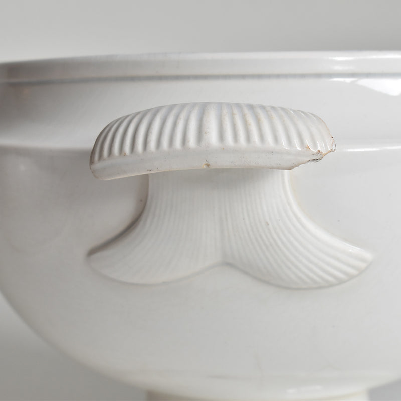 Antique Soup Tureen - LM&Cie Creil Montereau Blanc