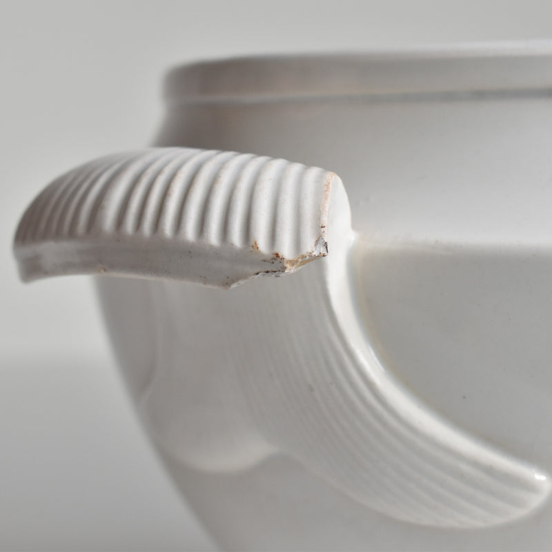 Antique Soup Tureen - LM&Cie Creil Montereau Blanc