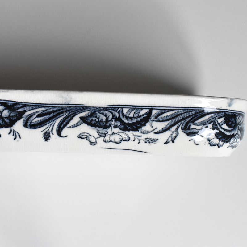Antique Brush Holder LE&S ENGLAND Iris