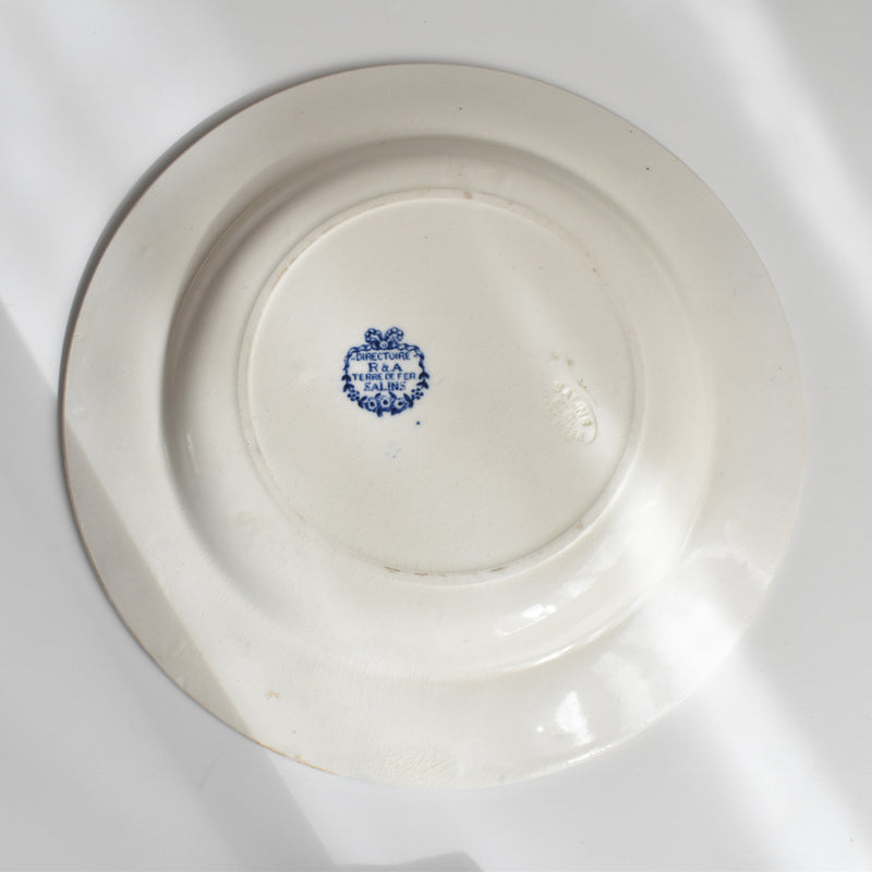 Antique Deep Dish Salad Plate Directoire A