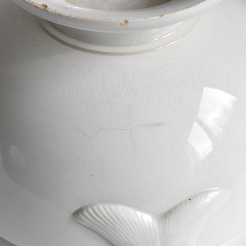 Antique Soup Tureen - LM&Cie Creil Montereau Blanc