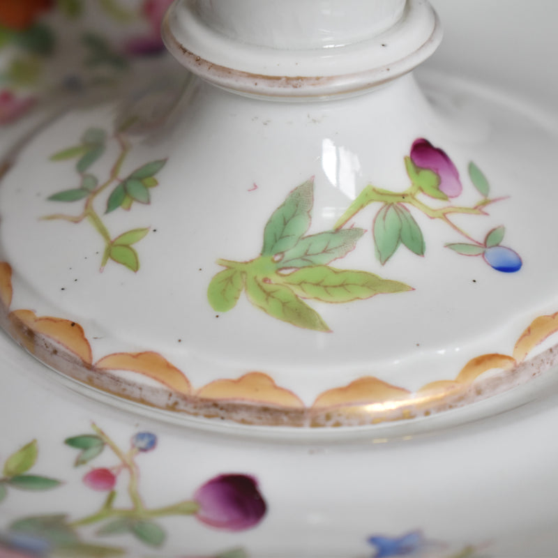 アンティークボンボニーエルとプレート Chinoiserie