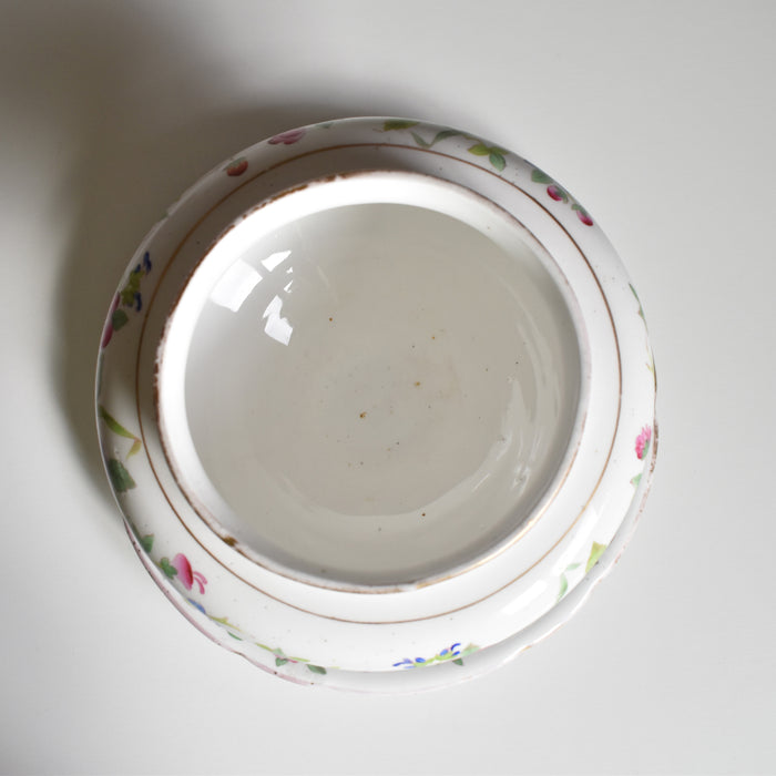 アンティークボンボニーエルとプレート Chinoiserie