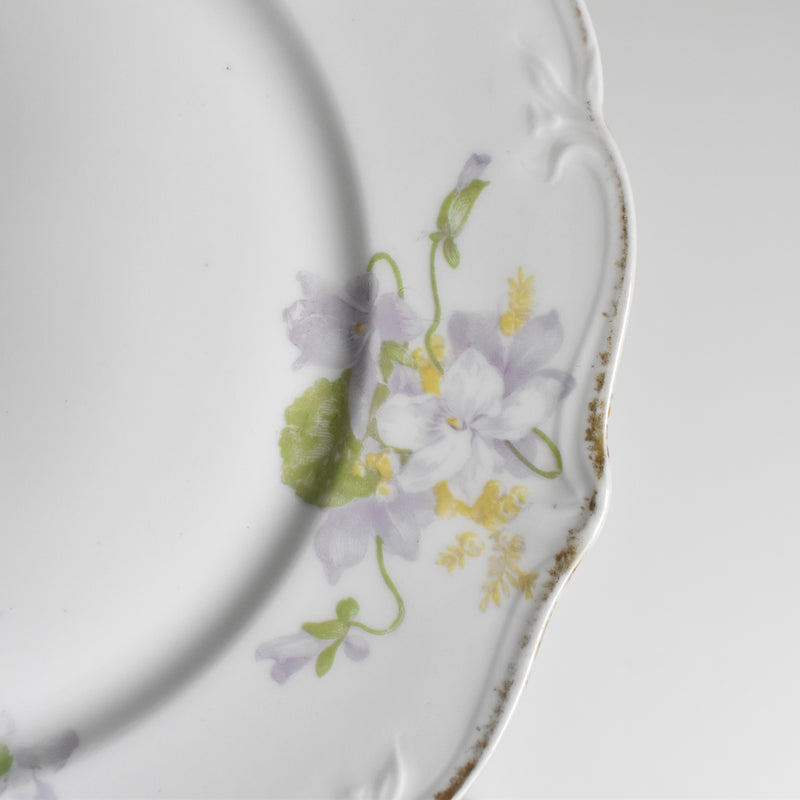 Antique Dessert Plate Limoges Charles Ahrenfeldt Emile Bourgeois A