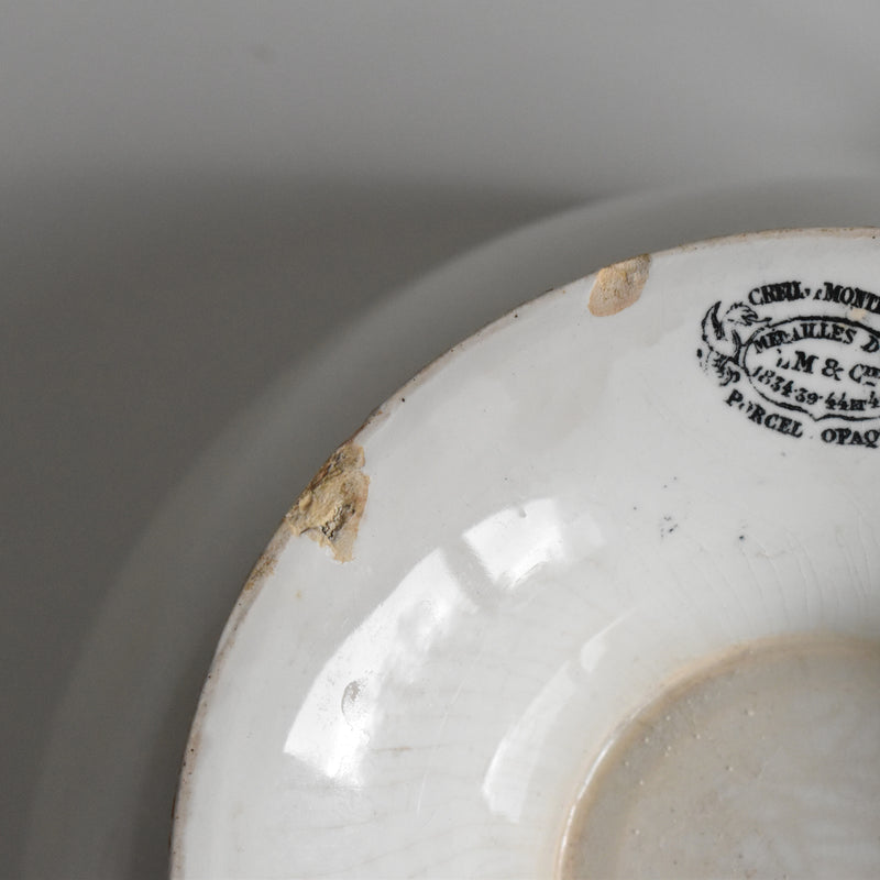 Antique Soup Tureen - LM&Cie Creil Montereau Blanc