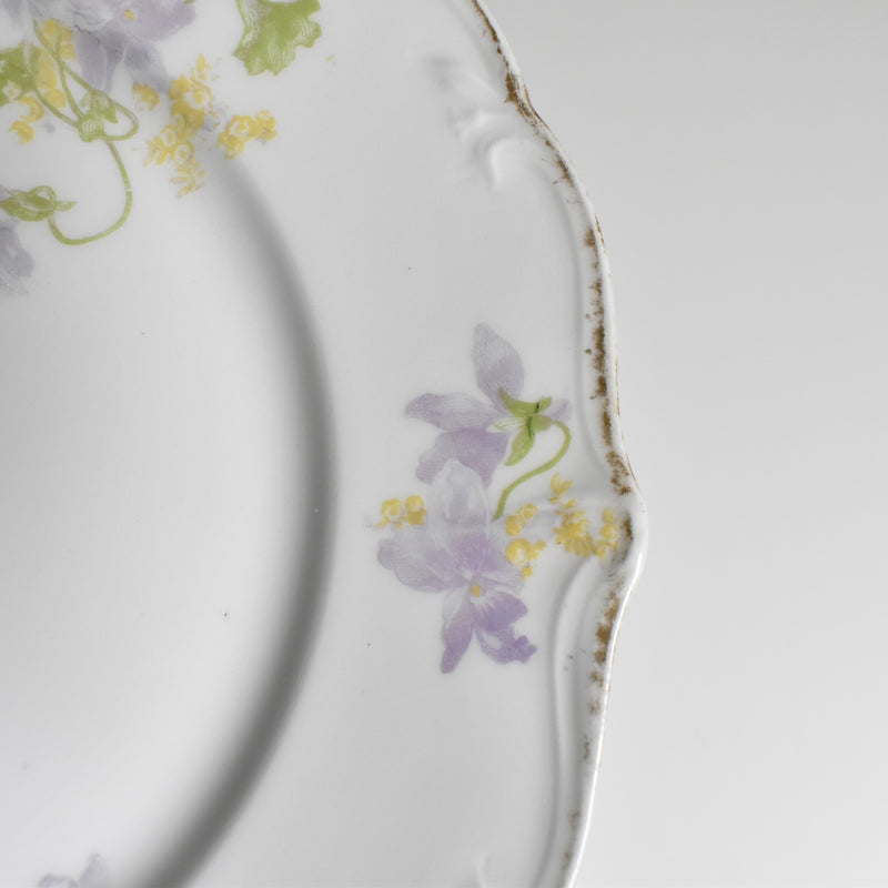 Antique Dessert Plate Limoges Charles Ahrenfeldt Emile Bourgeois A