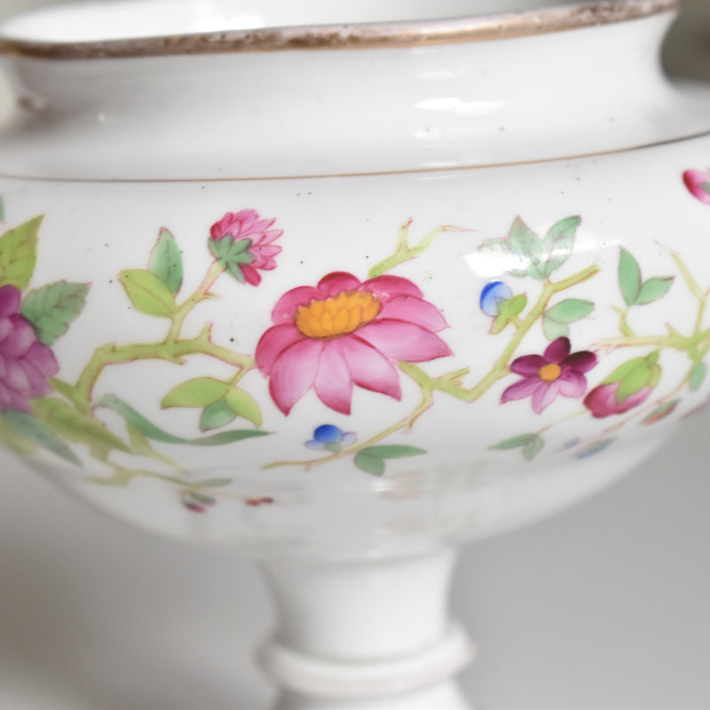 アンティークボンボニーエルとプレート Chinoiserie