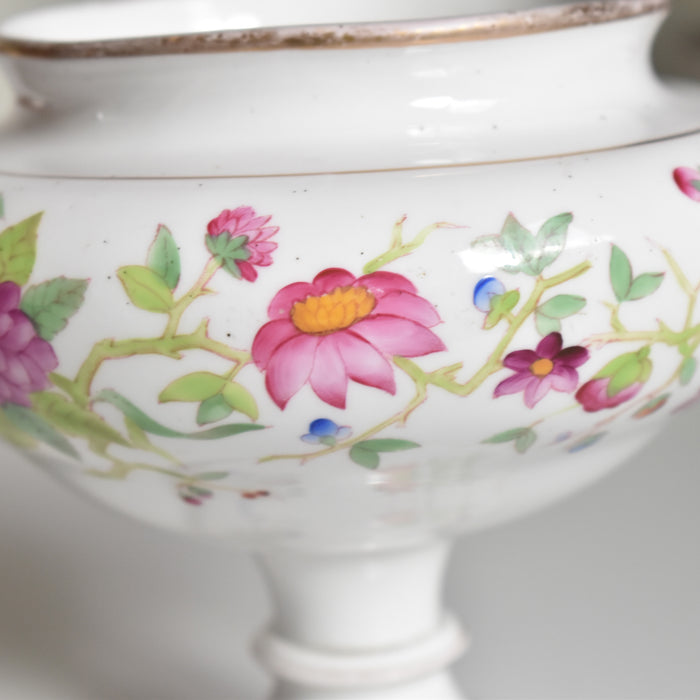 アンティークボンボニーエルとプレート Chinoiserie