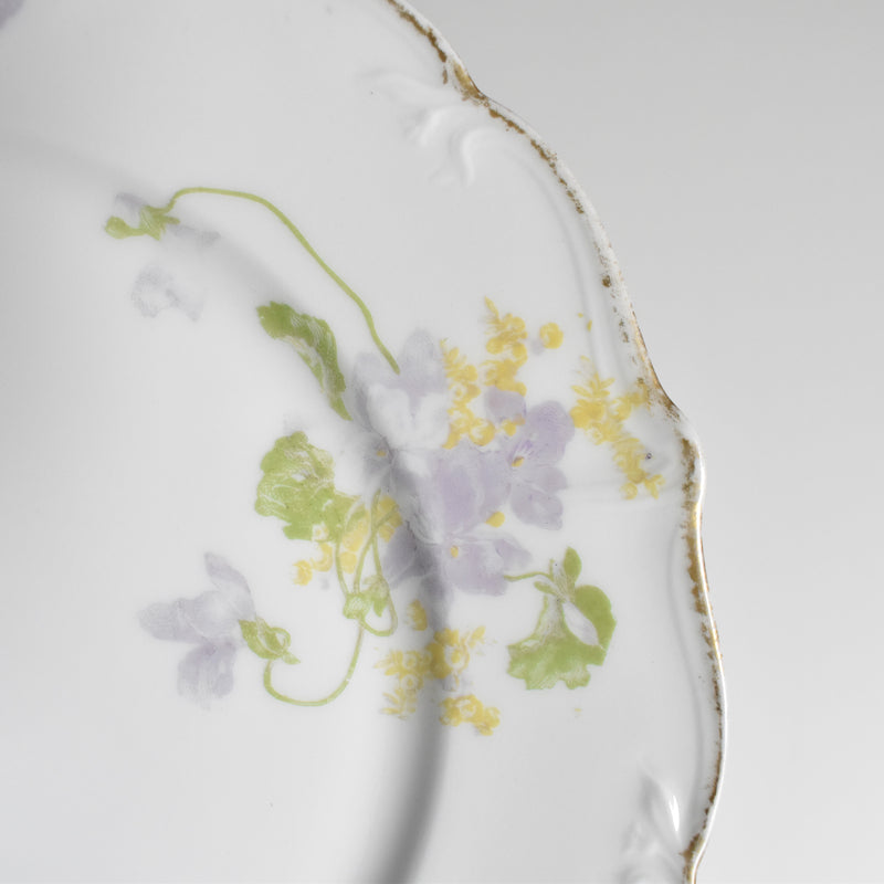 Antique Dessert Plate Limoges Charles Ahrenfeldt Emile Bourgeois A