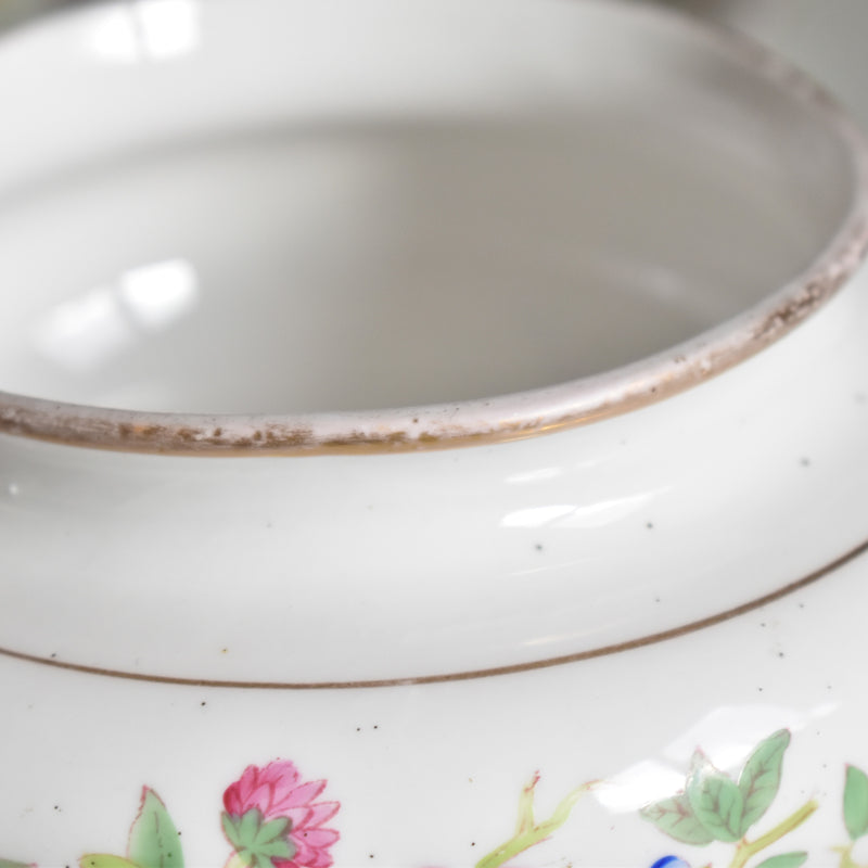 アンティークボンボニーエルとプレート Chinoiserie