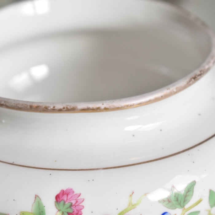 アンティークボンボニーエルとプレート Chinoiserie