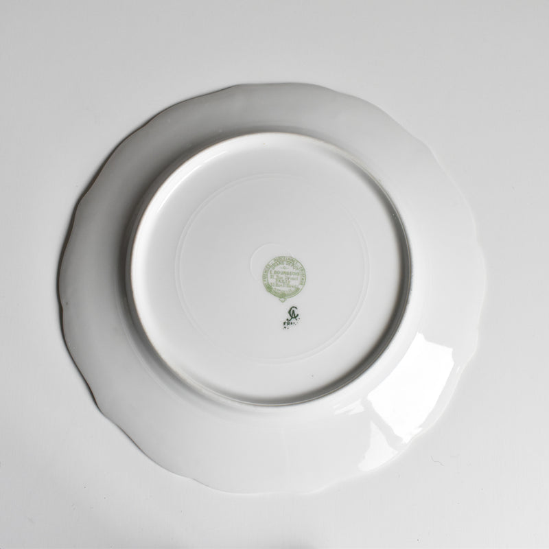 Antique Dessert Plate, Limoges, Charles Ahrenfeldt, Emile Bourgeois B