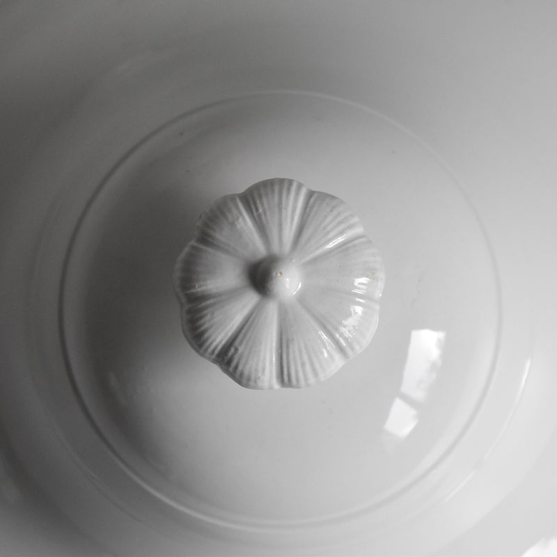 Antique Soup Tureen - LM&Cie Creil Montereau Blanc