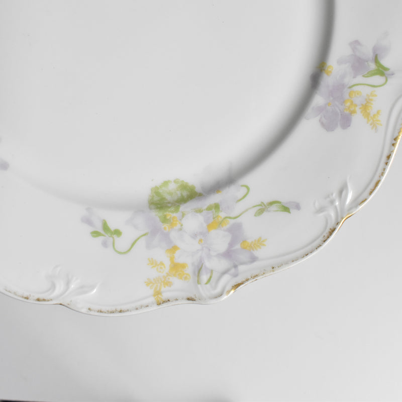 Antique Dessert Plate, Limoges, Charles Ahrenfeldt, Emile Bourgeois B