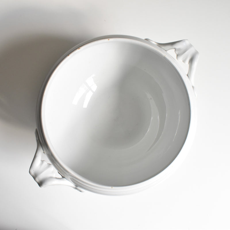 Antique Tureen, LM&Cie Creil Montereau, Blanc (lid missing)