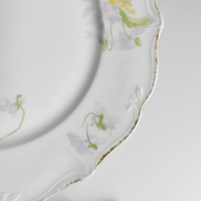 Antique Dessert Plate, Limoges, Charles Ahrenfeldt, Emile Bourgeois B