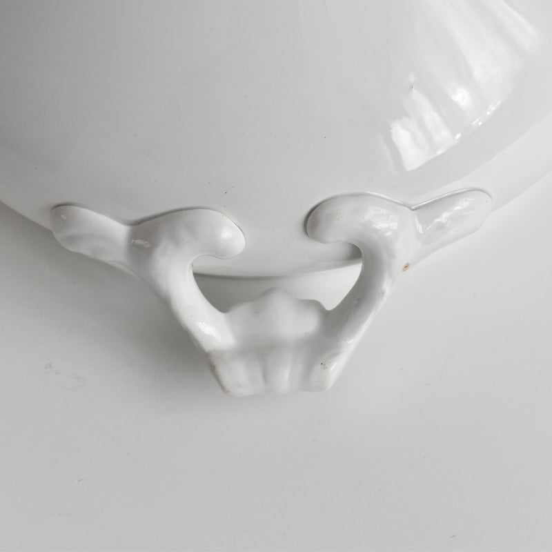 Antique Tureen, LM&Cie Creil Montereau, Blanc (lid missing)