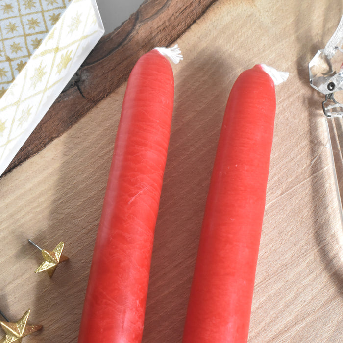 シエルジュコニック　（テーパーキャンドル）　30cm Rouge (レッド）