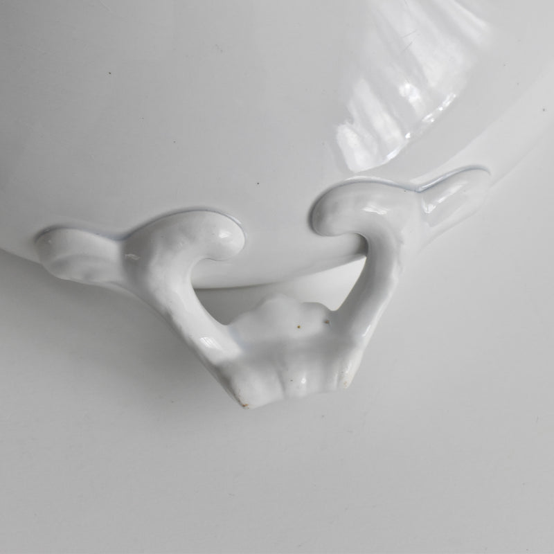 Antique Tureen, LM&Cie Creil Montereau, Blanc (lid missing)