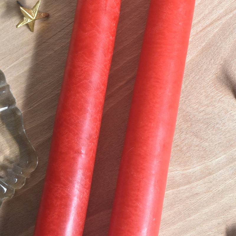 シエルジュコニック　（テーパーキャンドル）　30cm Rouge (レッド）