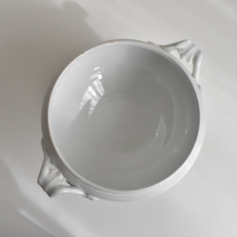 Antique Tureen, LM&Cie Creil Montereau, Blanc (lid missing)