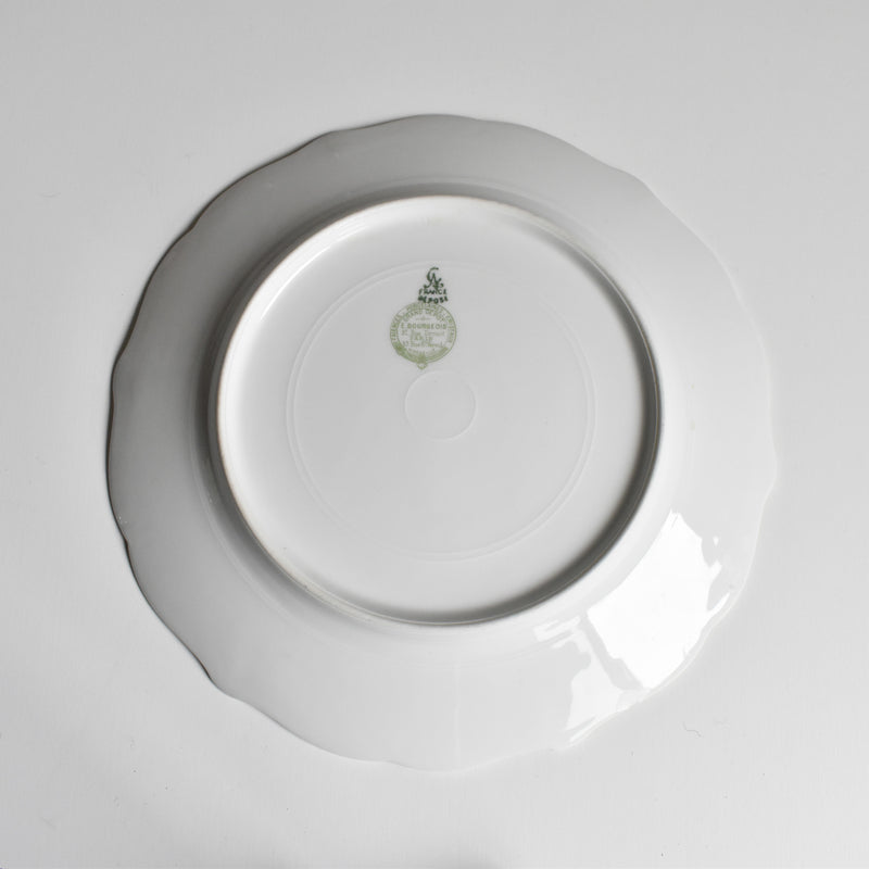 Antique dessert plate Limoges Charles Ahrenfeldt Emile Bourgeois C