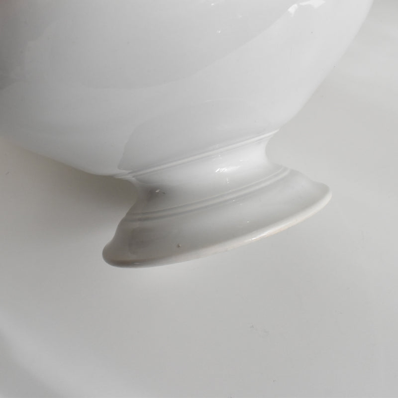 Antique Tureen, LM&Cie Creil Montereau, Blanc (lid missing)