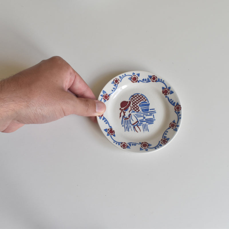 Vintage Play-set HBCM Creil et Montereau Le Petit Chaperon Rouge (Little Red Riding Hood) Plate A
