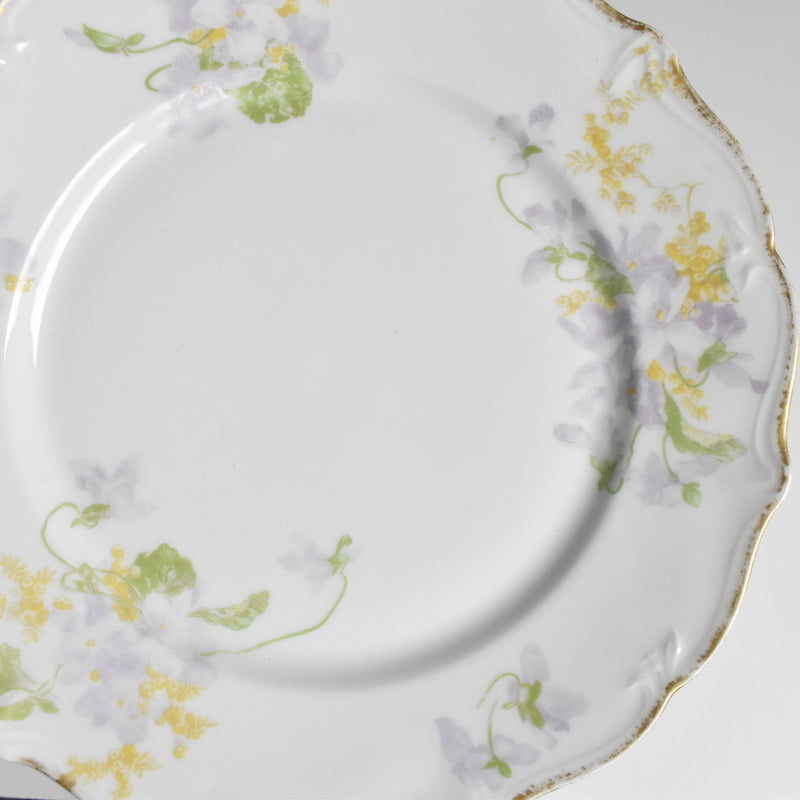Antique dessert plate Limoges Charles Ahrenfeldt Emile Bourgeois C