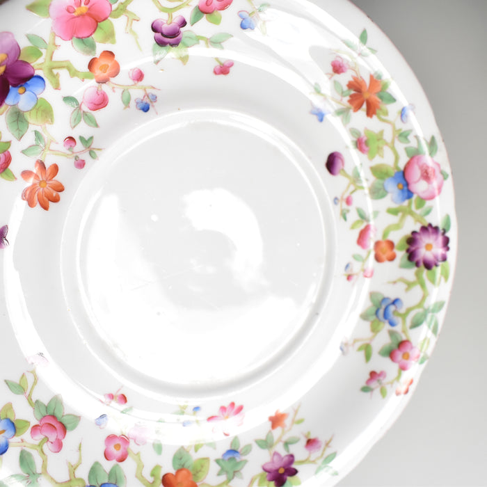 アンティークボンボニーエルとプレート Chinoiserie