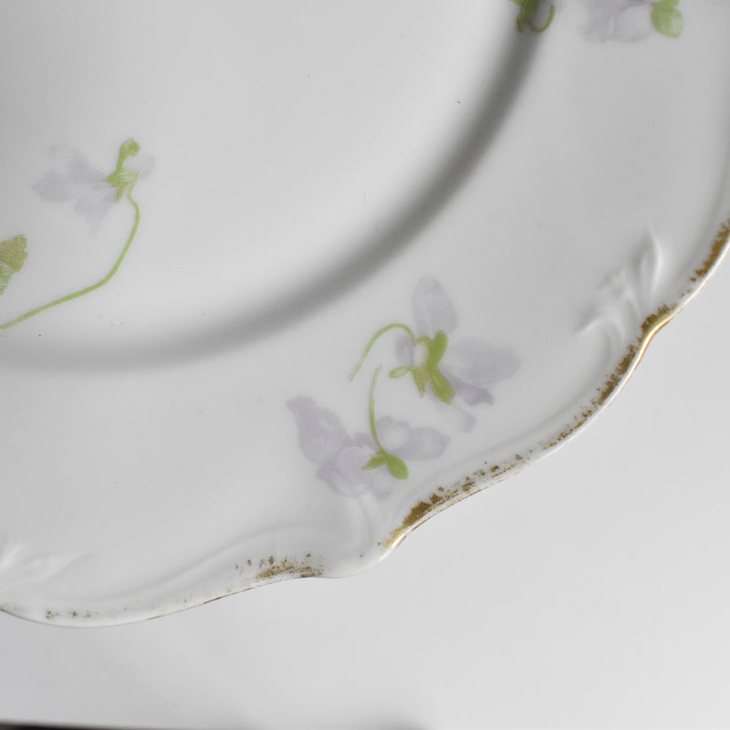 Antique dessert plate Limoges Charles Ahrenfeldt Emile Bourgeois C