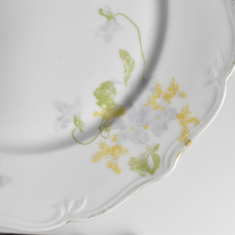 Antique dessert plate Limoges Charles Ahrenfeldt Emile Bourgeois C