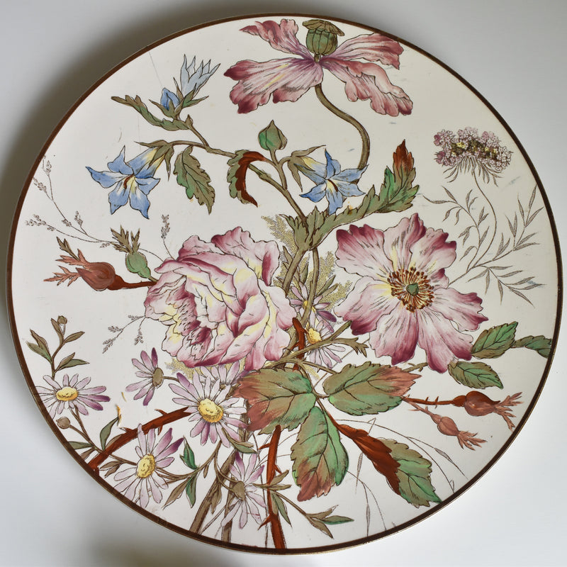 Antique large plate Longchamp