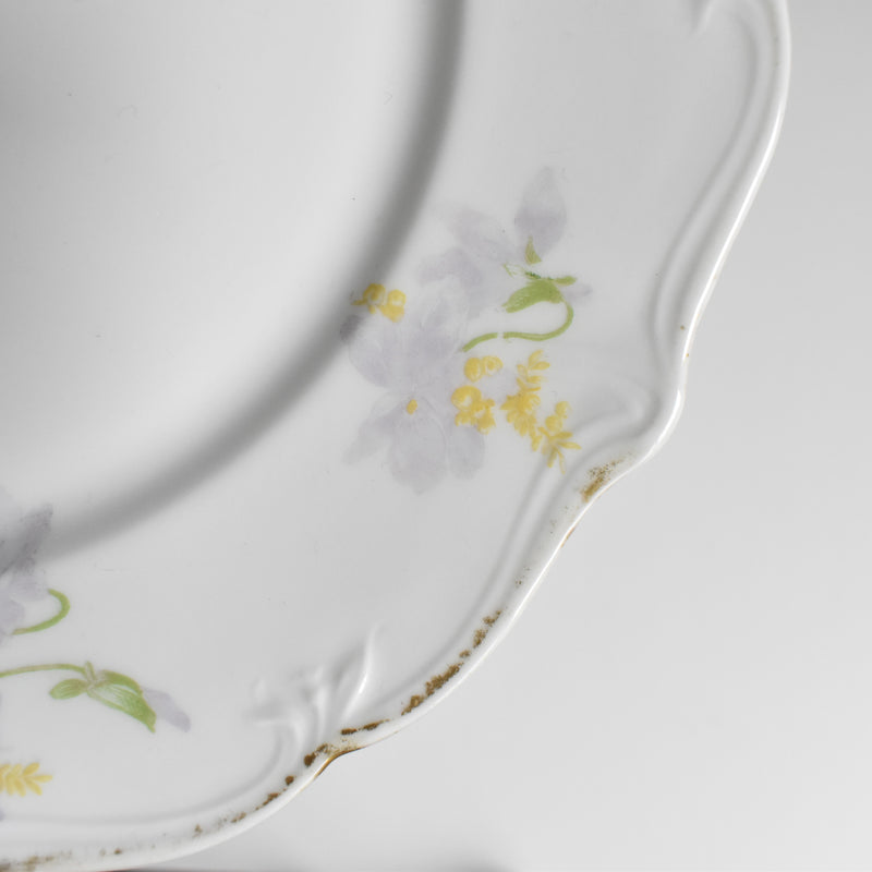 Antique dessert plate Limoges Charles Ahrenfeldt Emile Bourgeois C