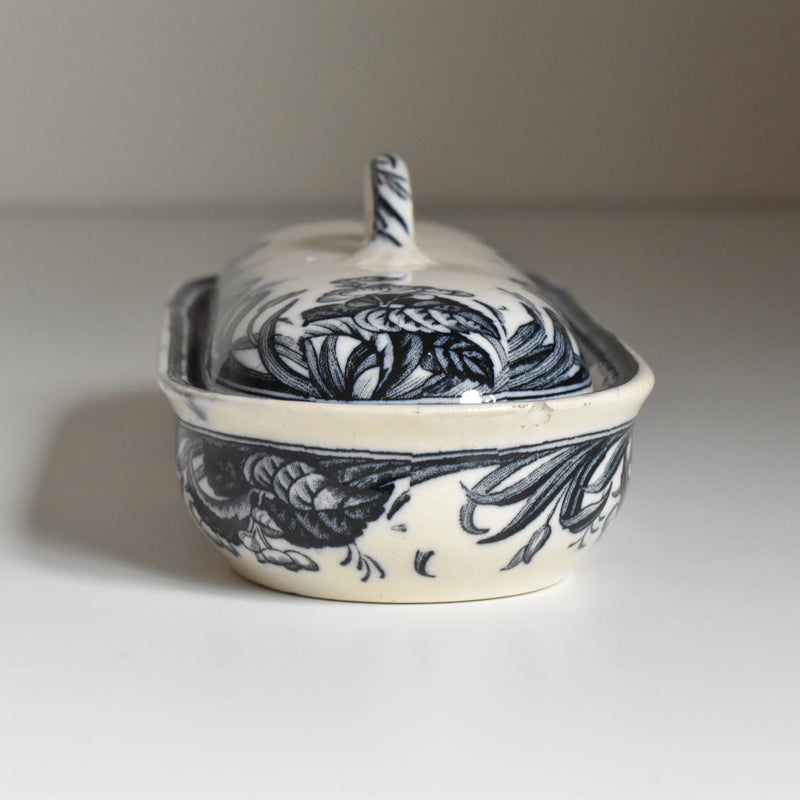 Antique Brush Holder LE&S ENGLAND Iris