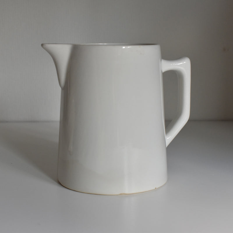 Vintage Pitcher Digoin & Sarreguemines Blanc