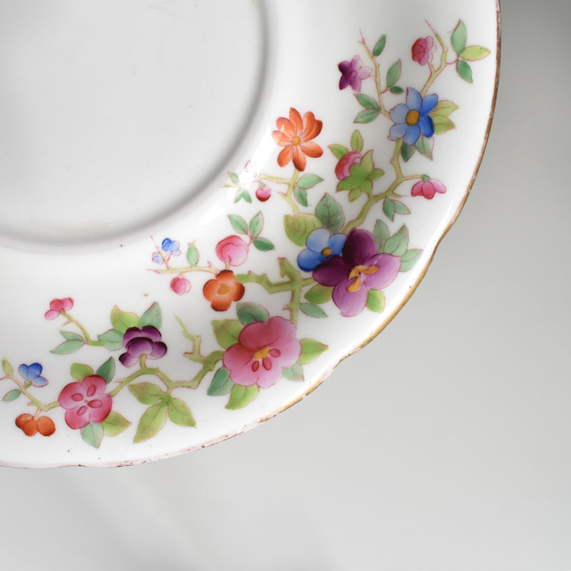 アンティークボンボニーエルとプレート Chinoiserie