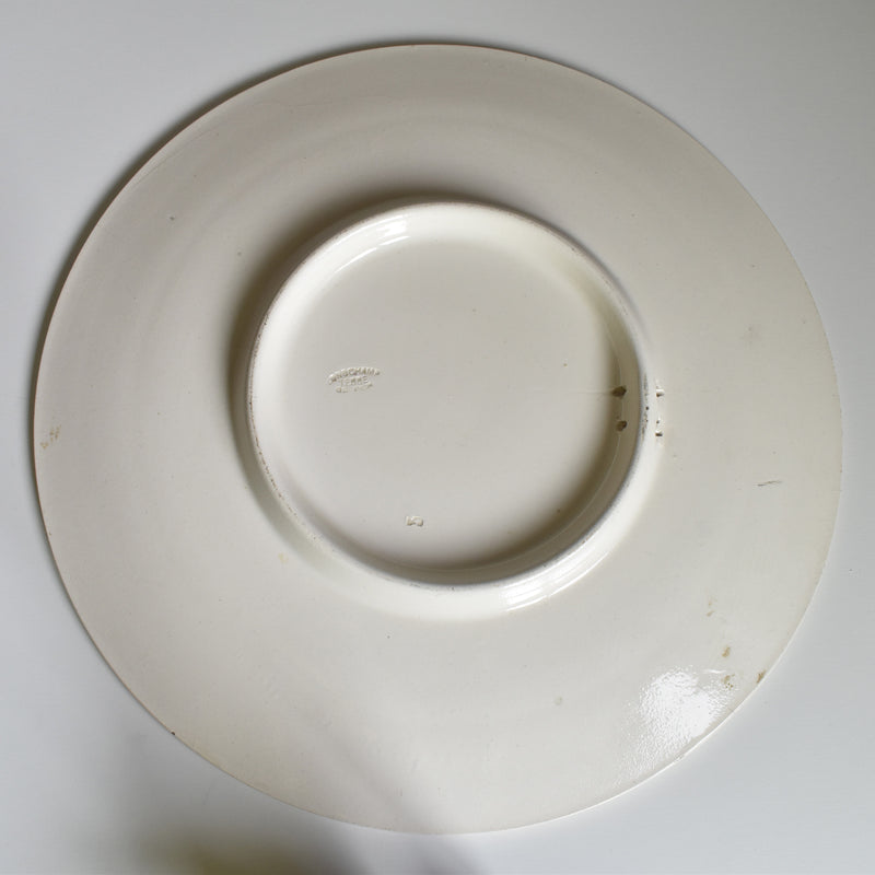 Antique large plate Longchamp