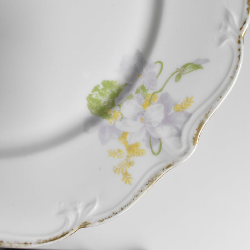 Antique dessert plate Limoges Charles Ahrenfeldt Emile Bourgeois C