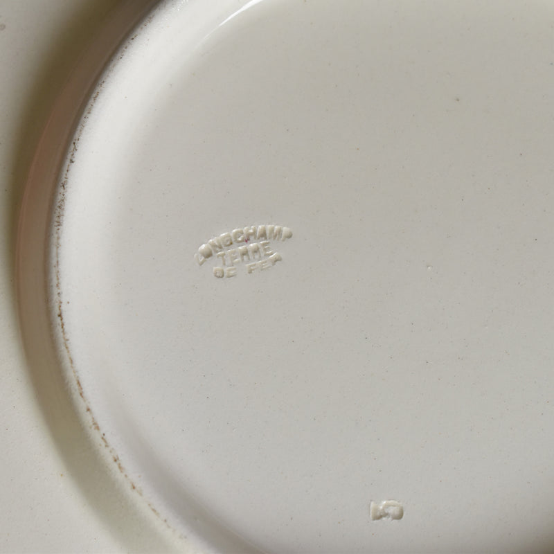 Antique large plate Longchamp