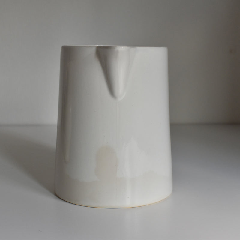 Vintage Pitcher Digoin & Sarreguemines Blanc