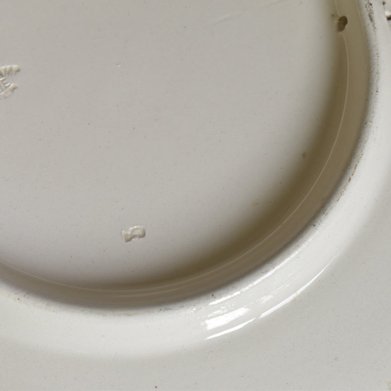 Antique large plate Longchamp