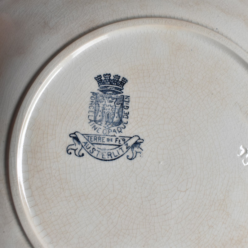 Antique Plate Gien Austerlitz A