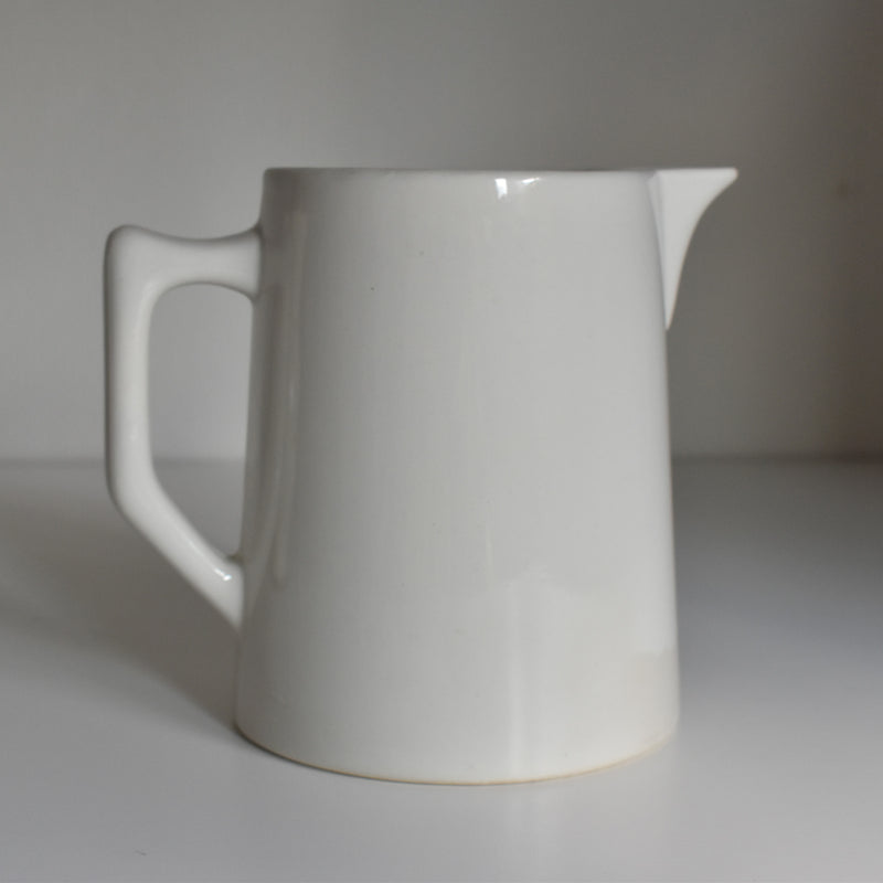 Vintage Pitcher Digoin & Sarreguemines Blanc