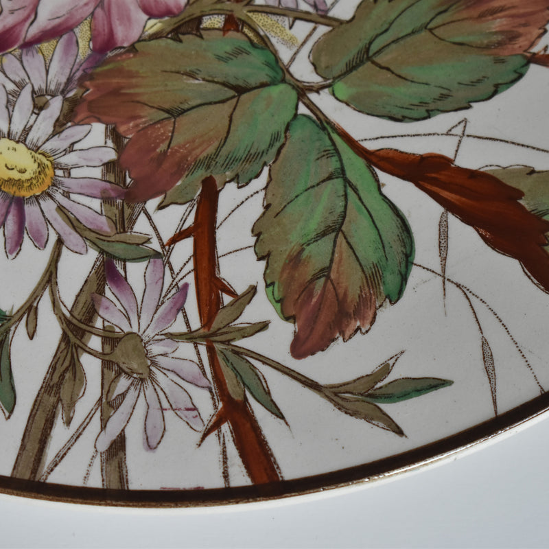 Antique large plate Longchamp