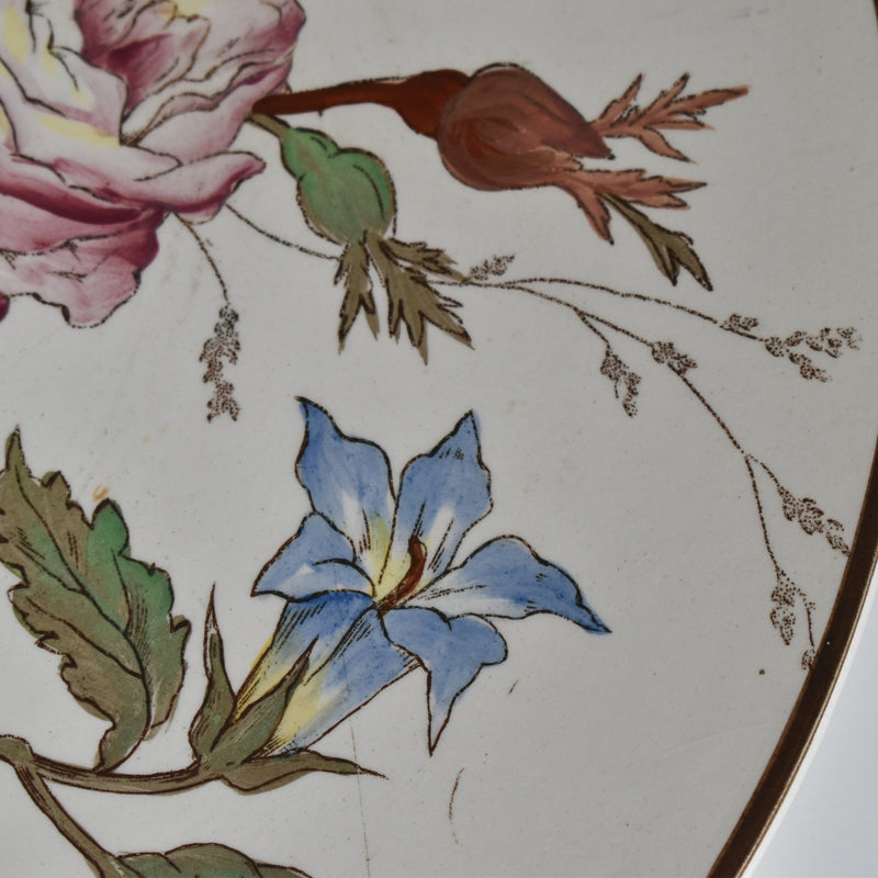 Antique large plate Longchamp