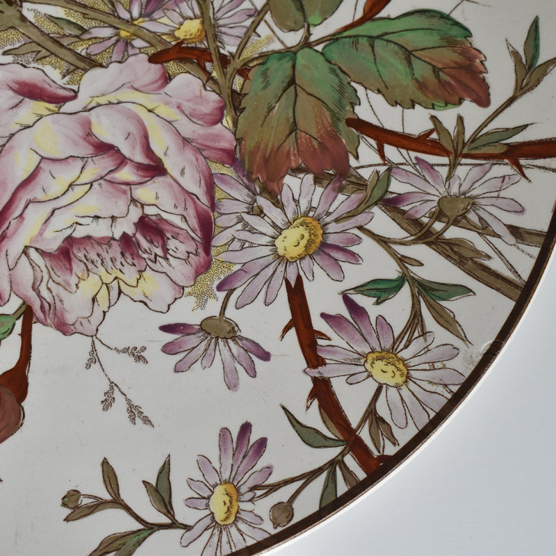 Antique large plate Longchamp