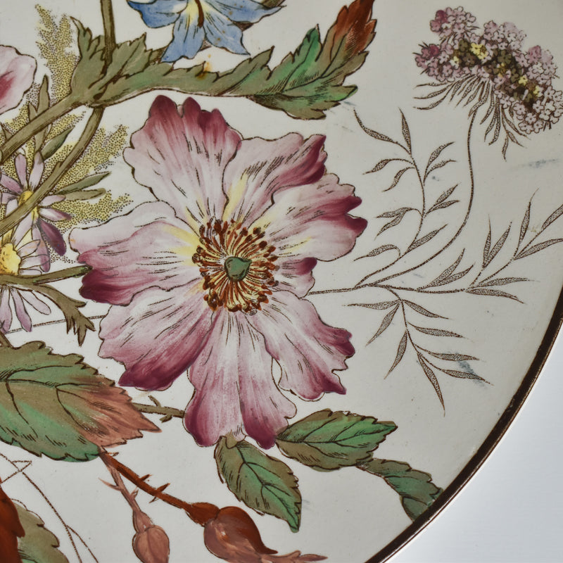 Antique large plate Longchamp