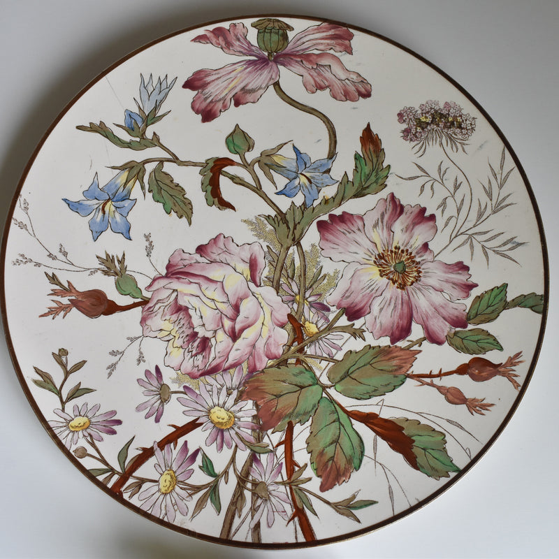 Antique large plate Longchamp