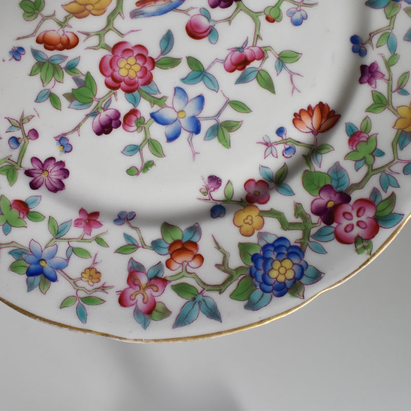 Antique Dessert Plate Chinoiserie